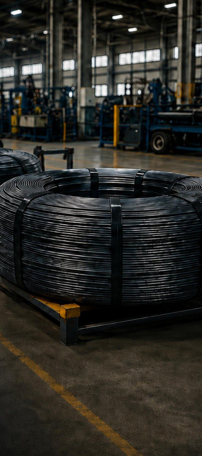 Wire manufacturing line at Inkabaja